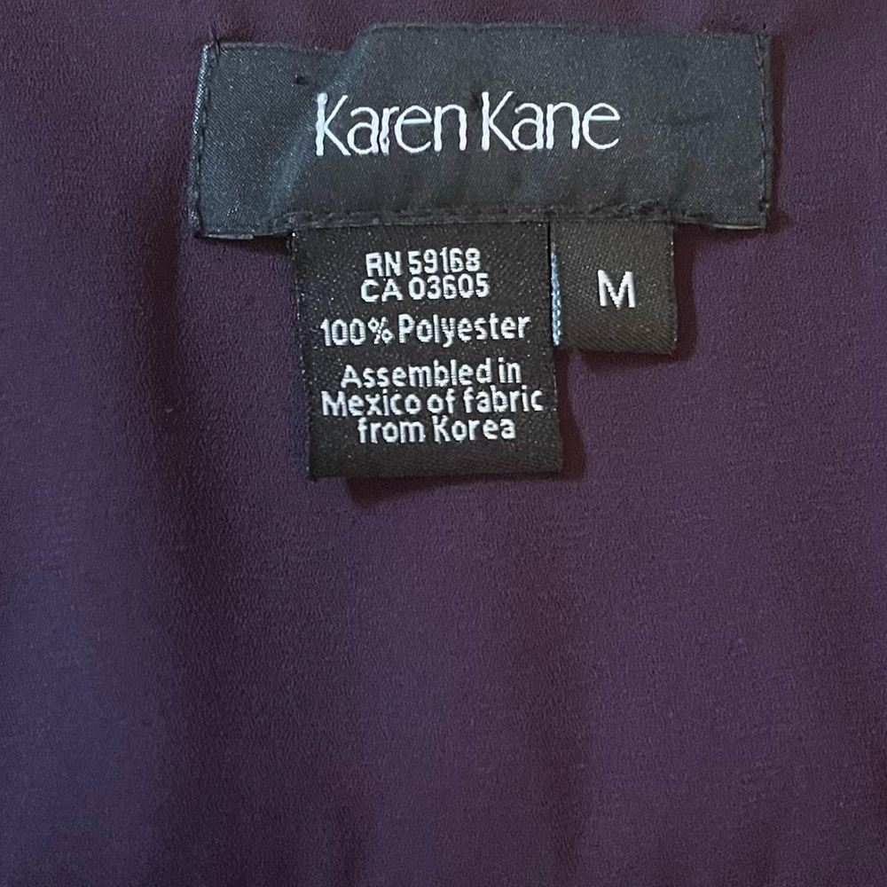 Karen Kane Bracelet Ruffle Sleeve Crossover Top & Faux Suede Moto Pants SZ M/L - Picture 15 of 16
